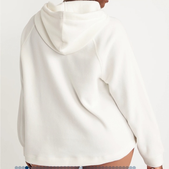 - NWT OLD NAVY Microfleece Funnel-Neck Pullover Hoodie Color: Sea Salt - Picture 4 of 6